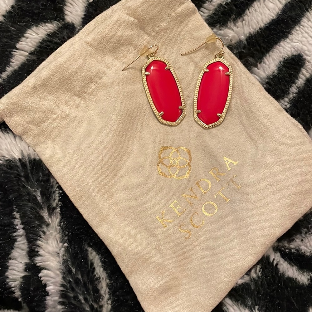 Kendra Scott Red Elle Earrings
